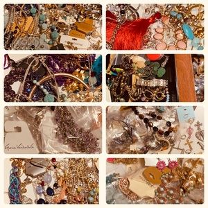 Huge Wearable Jewelry Lot. 925 Signed  300+ pieces